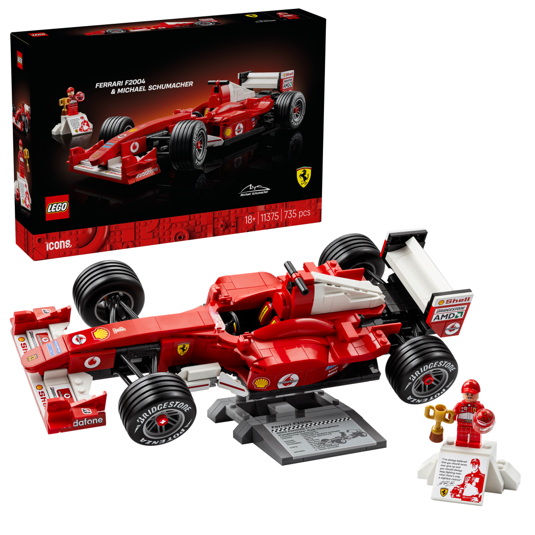 LEGO ICONS Ferrari F2004 & Michael Schumacher Set 11375