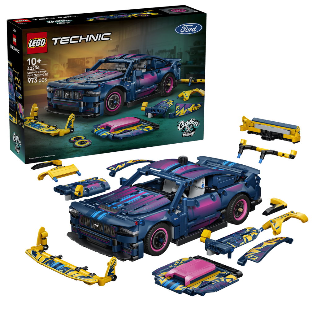 LEGO Technic Custom Garage Ford Mustang GT Car Set 42236