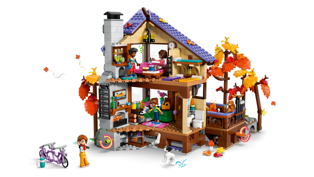 LEGO Friends Cozy Fall Forest Cabin Set 42705