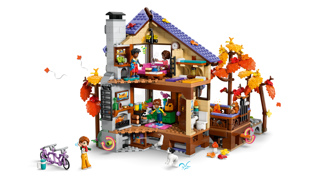 LEGO Friends Cozy Fall Forest Cabin Set 42705