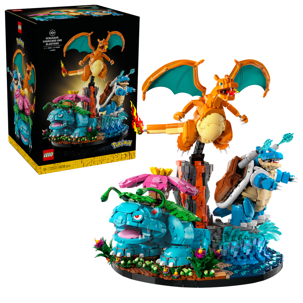 LEGO Pokémon Venusaur, Charizard and Blastoise Set 72153