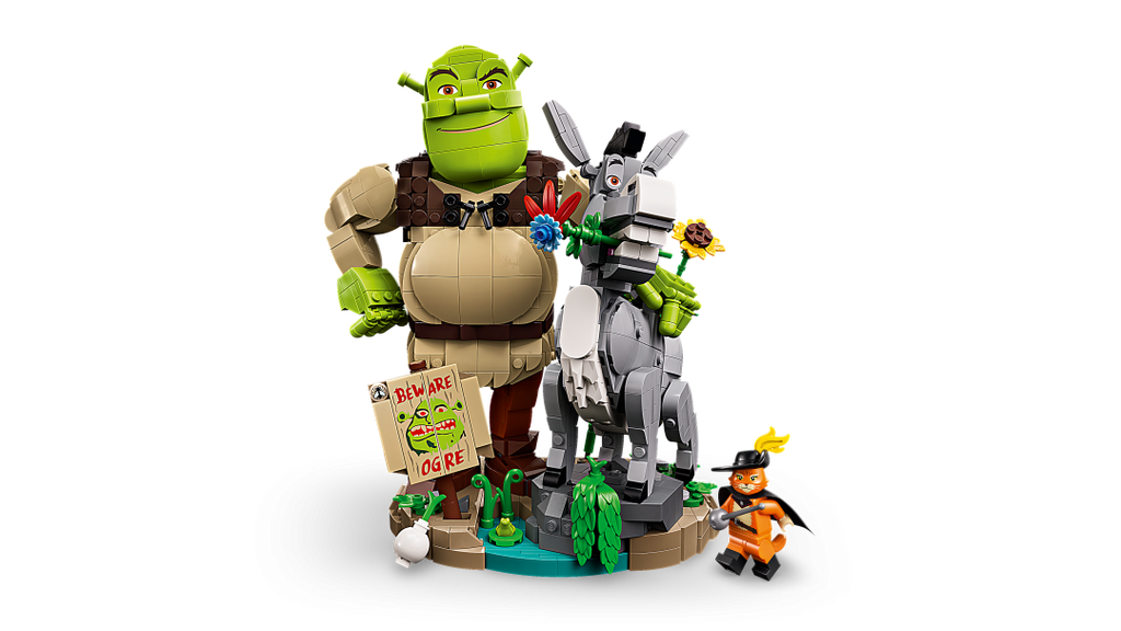 LEGO ICONS Shrek, Donkey & Puss in Boots Set 72423