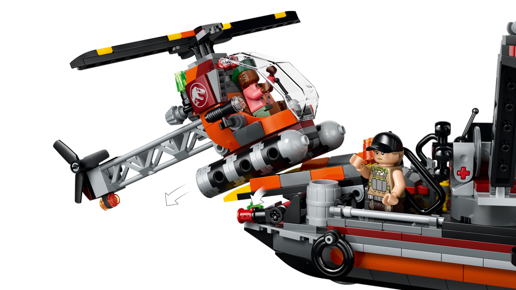 LEGO Jurassic World Mosasaurus Dinosaur Boat Attack Set 77983