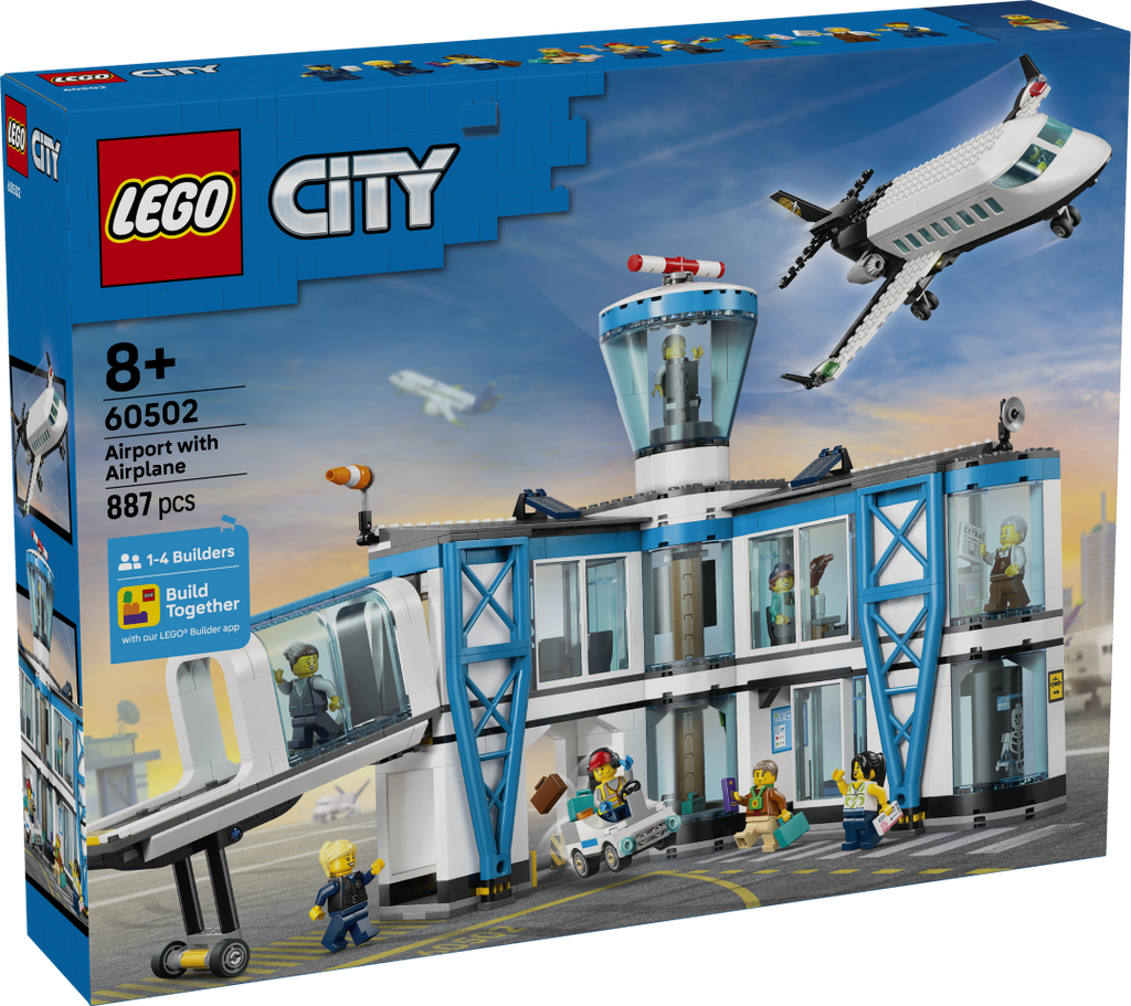 LEGO City Airport with Airplane Set 60502