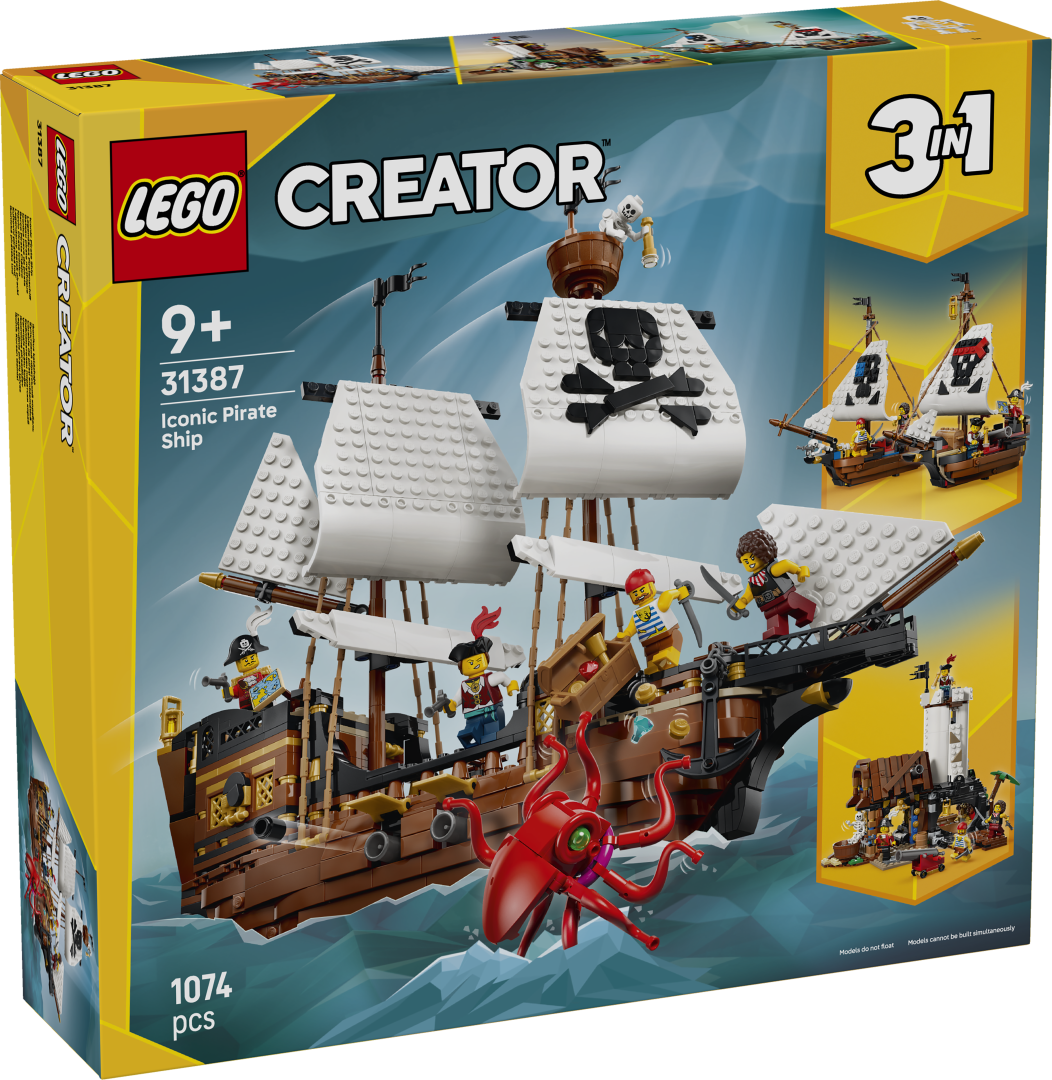 LEGO Creator 3-in-1 Iconic Pirate Ship Set 31387