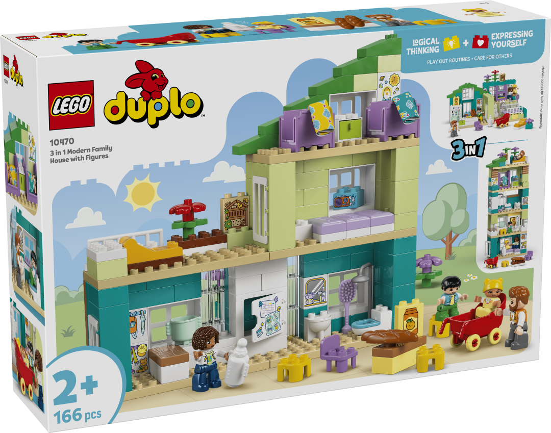 LEGO DUPLO 3in1 Modern Family House with Figures Set 10470