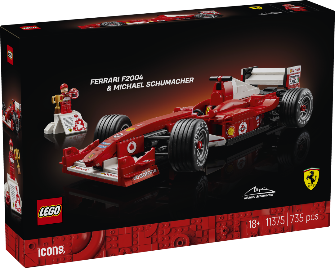 LEGO ICONS Ferrari F2004 & Michael Schumacher Set 11375