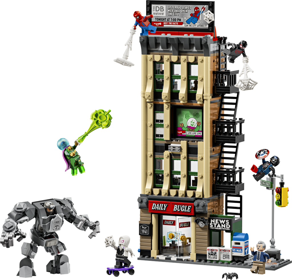 LEGO Marvel Spider-Man vs. Mysterio: The Daily Bugle Set 76342