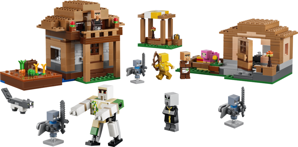 LEGO Minecraft Evoker Village Attack Set 21596