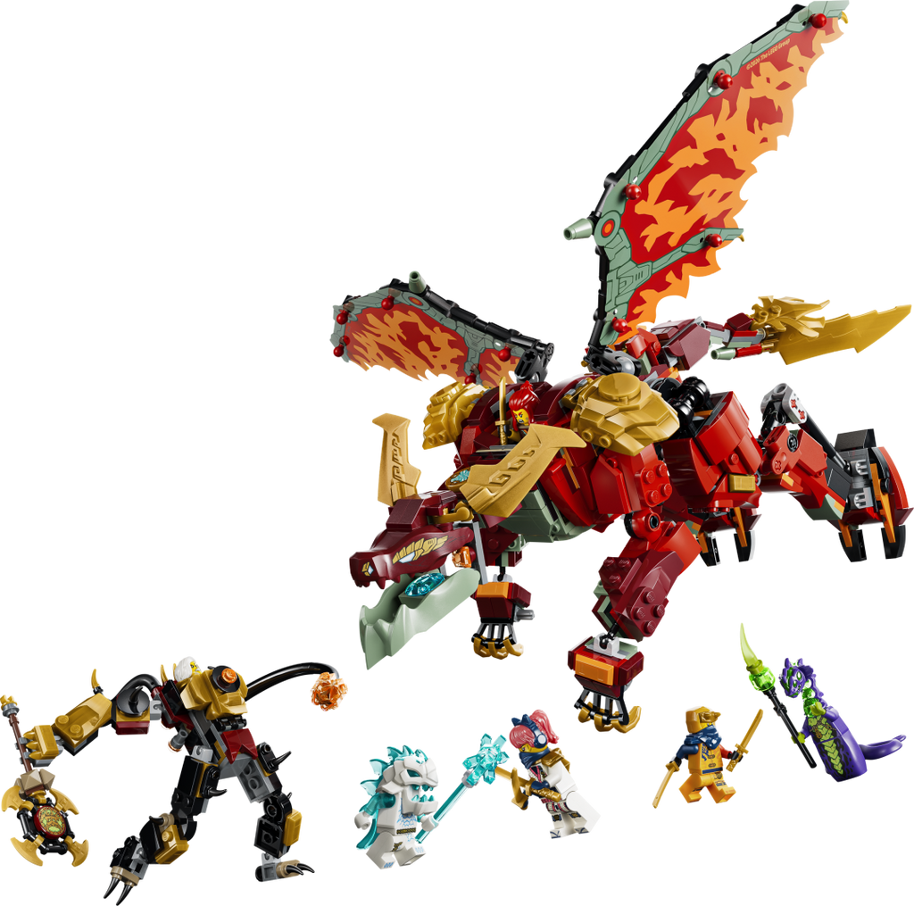 LEGO NINJAGO Wyldfyre's Transforming Dragon Mech Set 71868