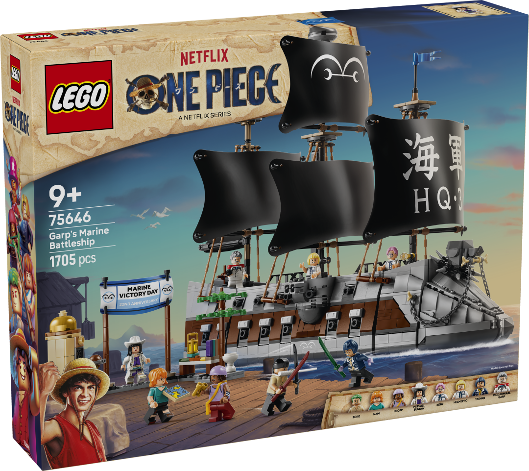 LEGO One Piece Garp's Marine Battleship Set 75646