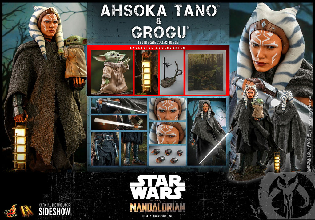Ahsoka Tano and Grogu Star Wars Sixth Scale Figure Set