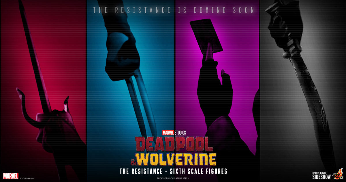 Deadpool & Wolverine The Resistance Sixth Scale Figures from Hot Toys Marvel Sixth Scale Figure Set