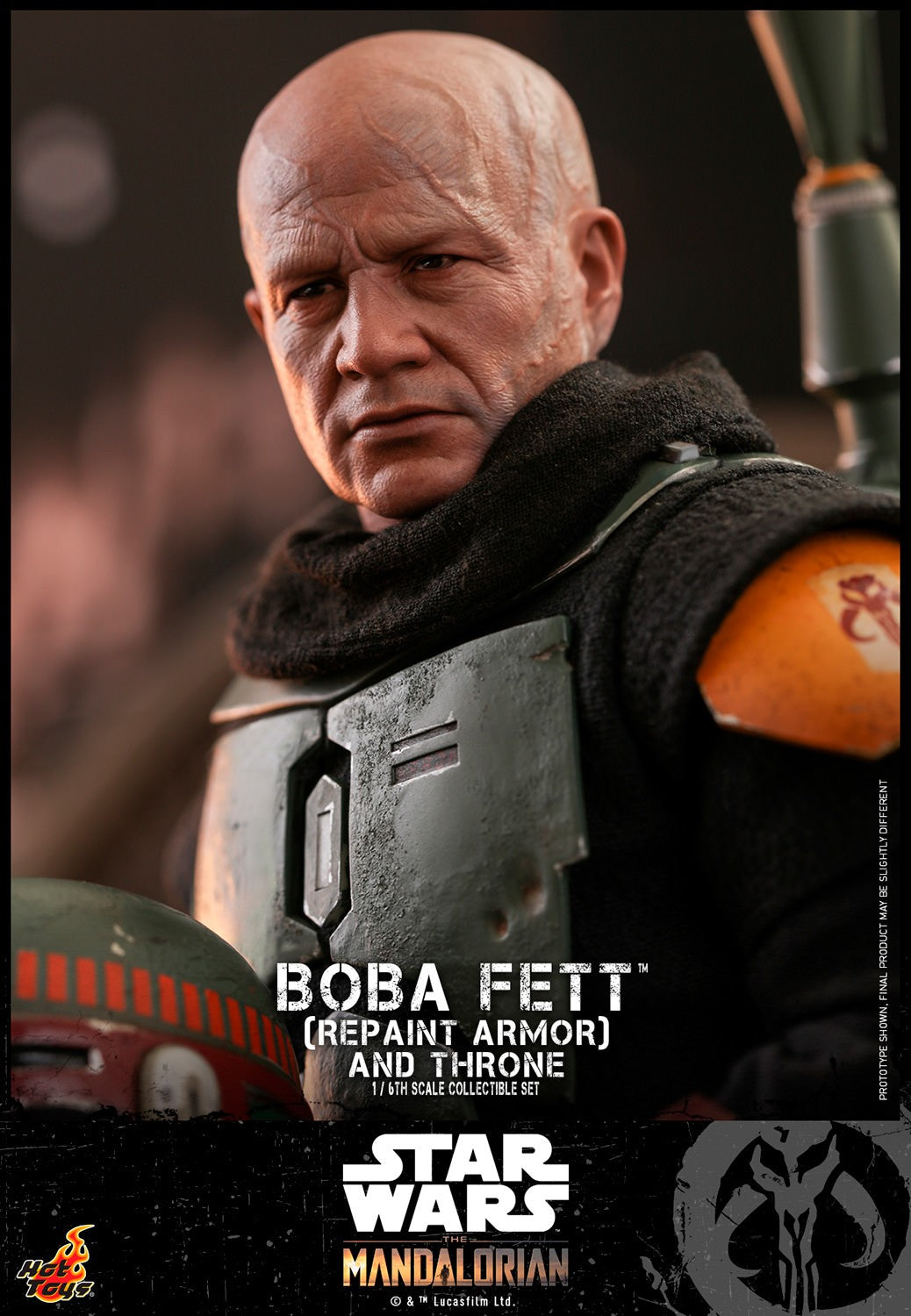 Boba Fett (Repaint Armor) and Throne Star Wars Sixth Scale Figure Set