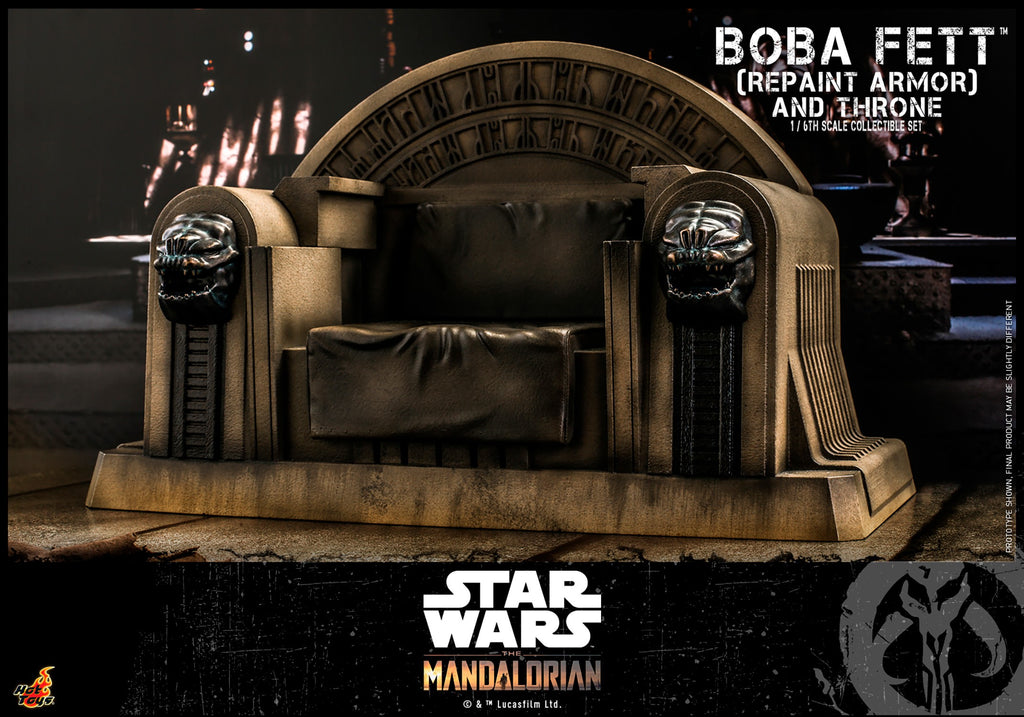 Boba Fett (Repaint Armor) and Throne Star Wars Sixth Scale Figure Set