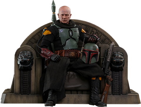 Boba Fett (Repaint Armor) and Throne Star Wars Sixth Scale Figure Set