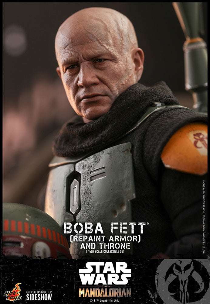 Boba Fett (Repaint Armor) and Throne Star Wars Sixth Scale Figure Set