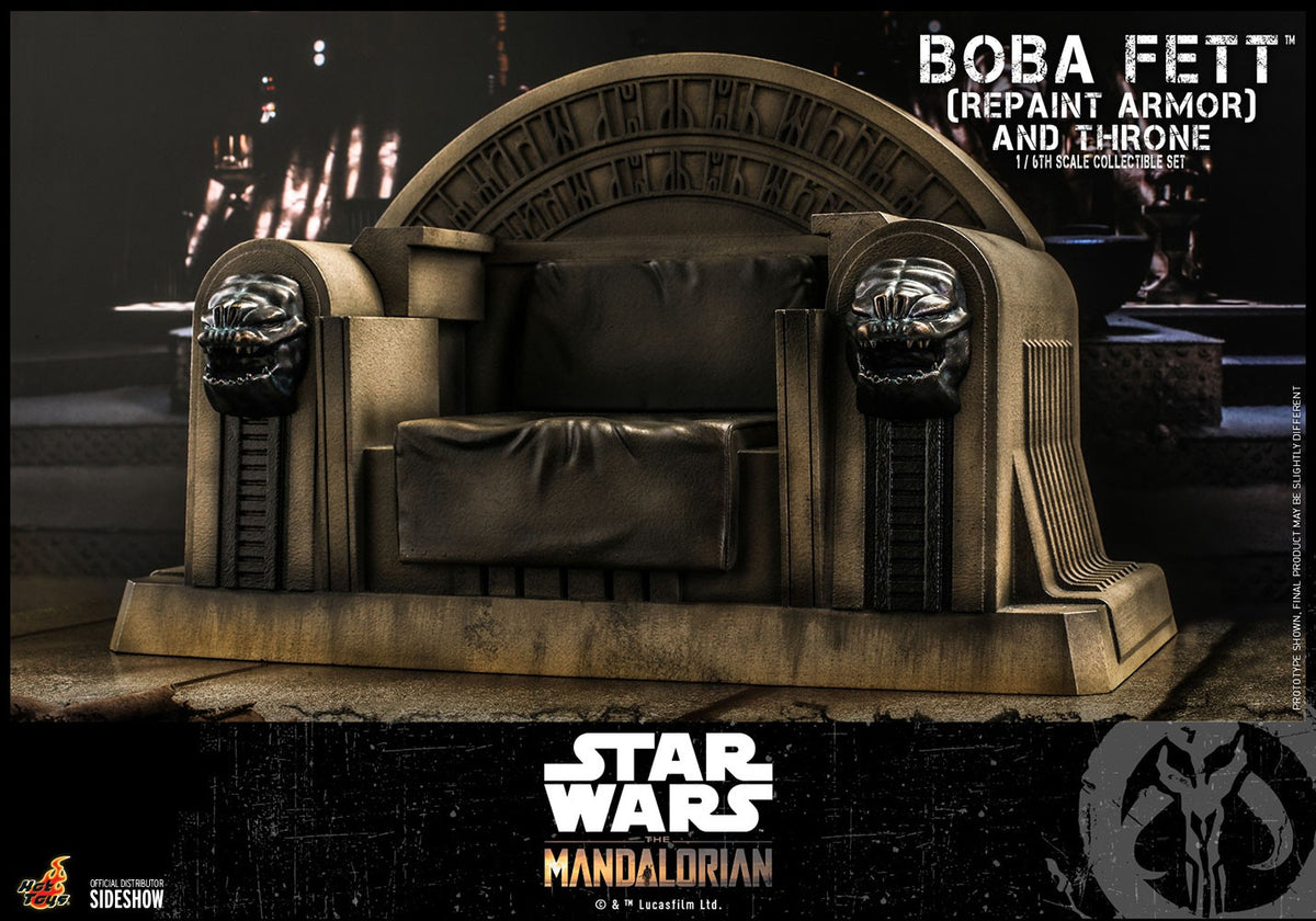 Boba Fett (Repaint Armor) and Throne Star Wars Sixth Scale Figure Set