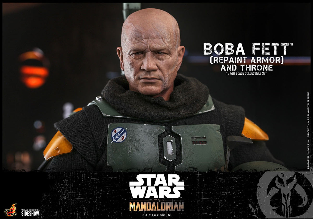 Boba Fett (Repaint Armor) and Throne Star Wars Sixth Scale Figure Set