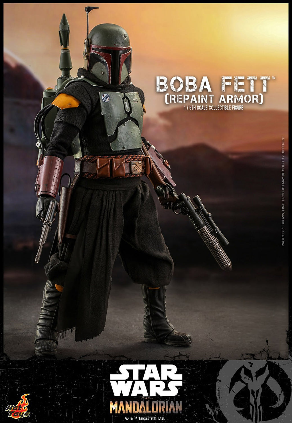 Boba Fett (Repaint Armor) Star Wars Sixth Scale Figure