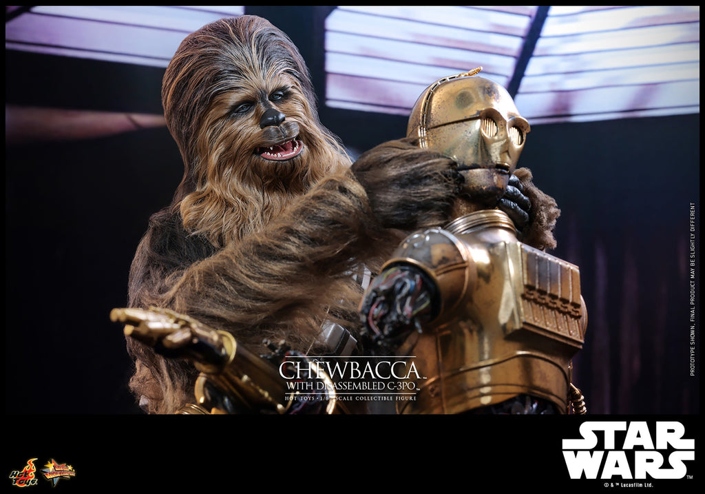 Chewbacca with Disassembled C-3PO Star Wars Sixth Scale Figure