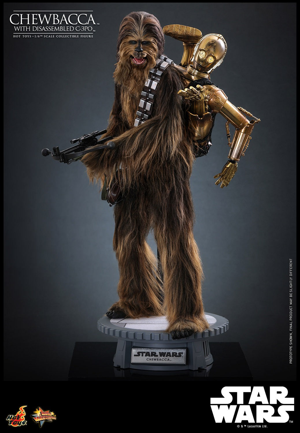 Chewbacca with Disassembled C-3PO Star Wars Sixth Scale Figure