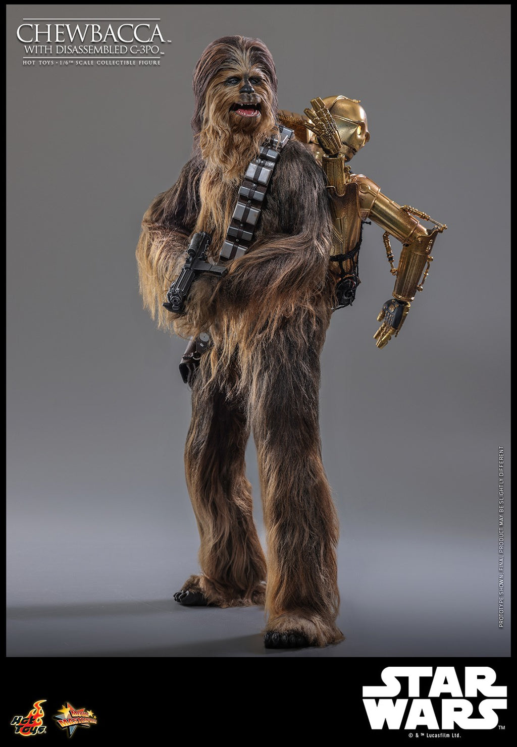 Chewbacca with Disassembled C-3PO Star Wars Sixth Scale Figure