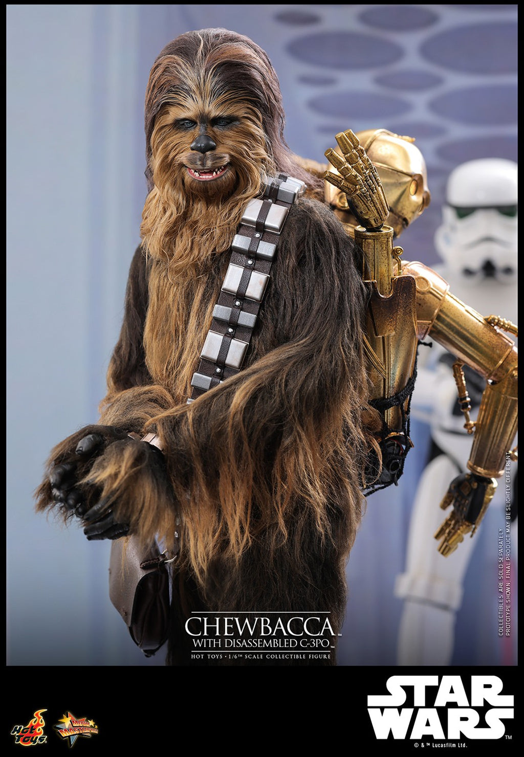 Chewbacca with Disassembled C-3PO Star Wars Sixth Scale Figure