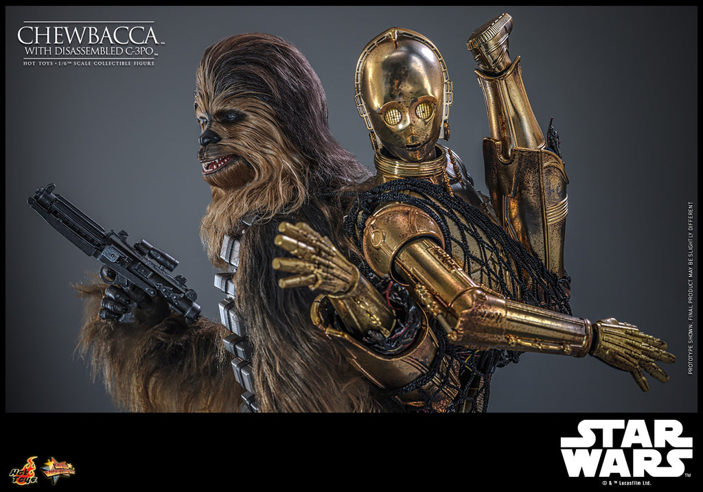 Chewbacca with Disassembled C-3PO Star Wars Sixth Scale Figure