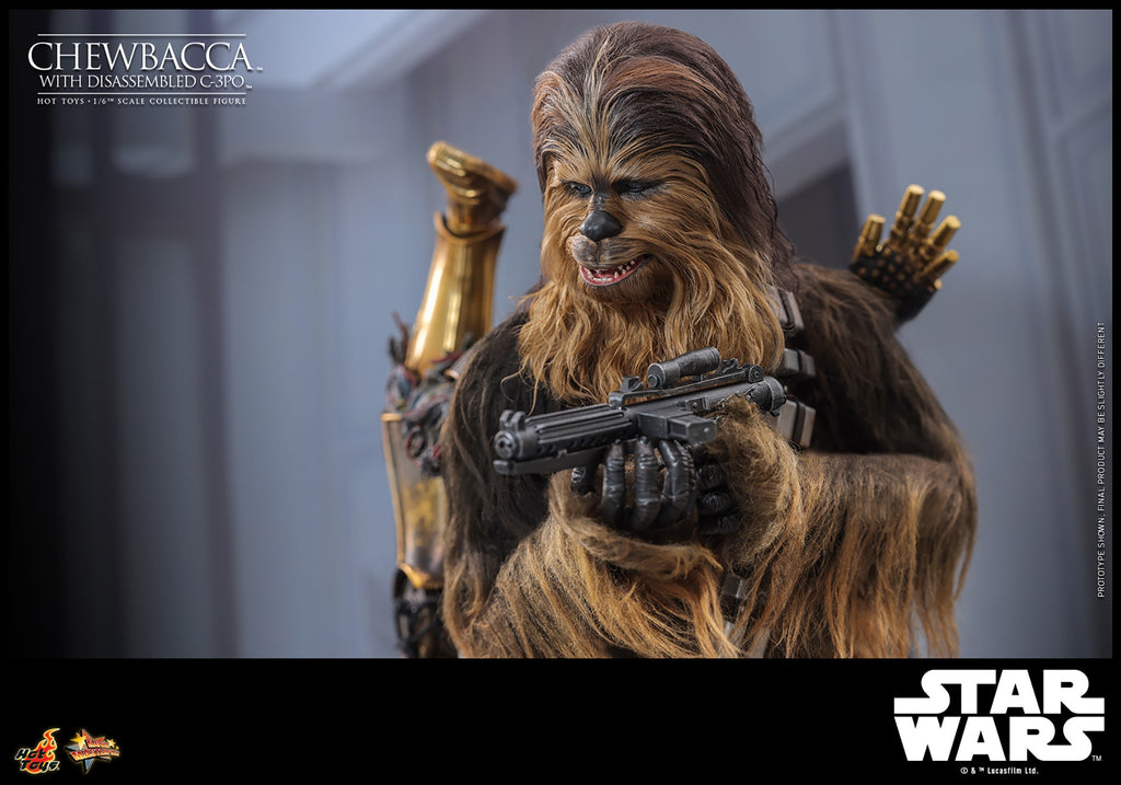 Chewbacca with Disassembled C-3PO Star Wars Sixth Scale Figure