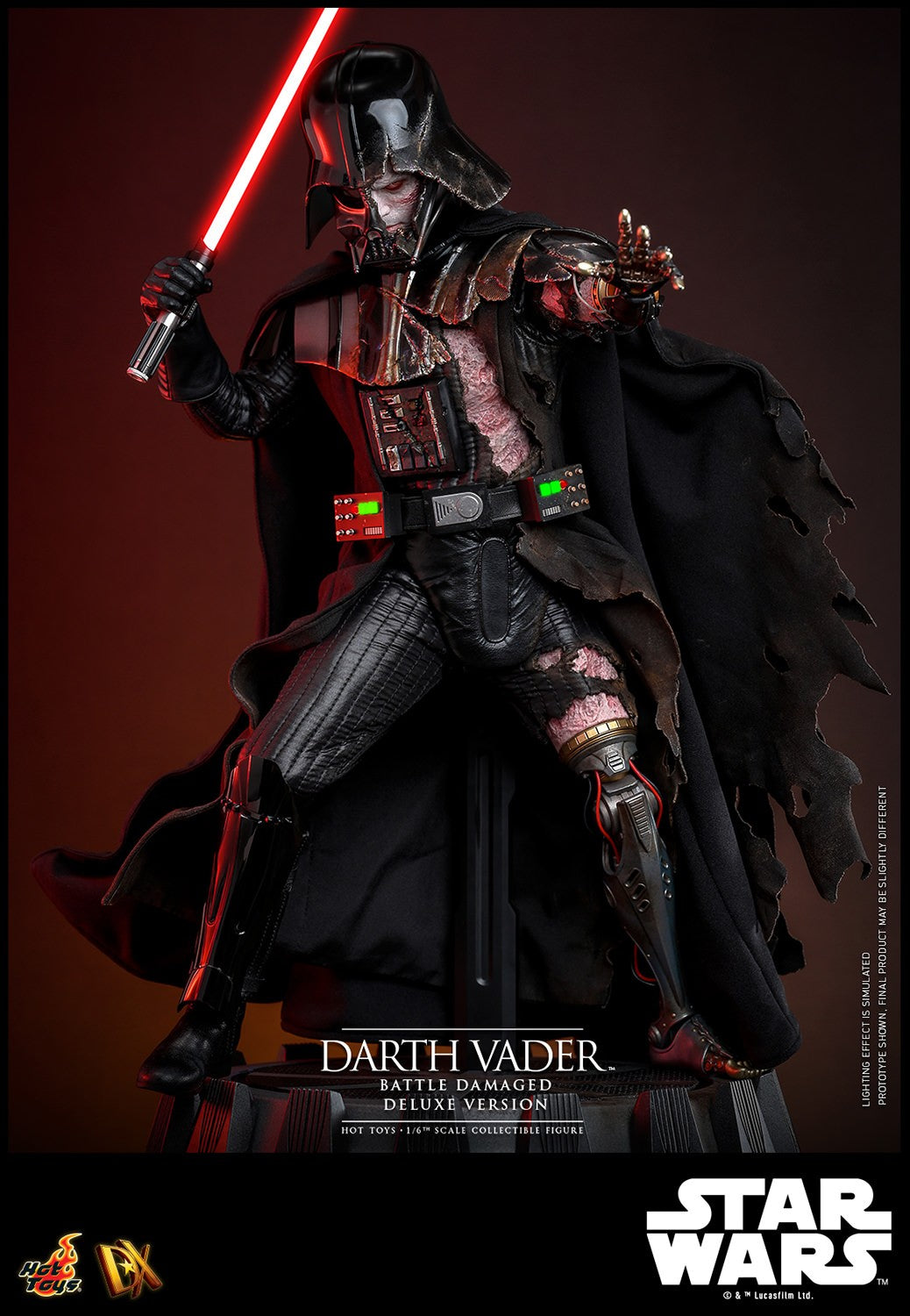 Darth Vader (Battle Damaged) Star Wars Sixth Scale Figure