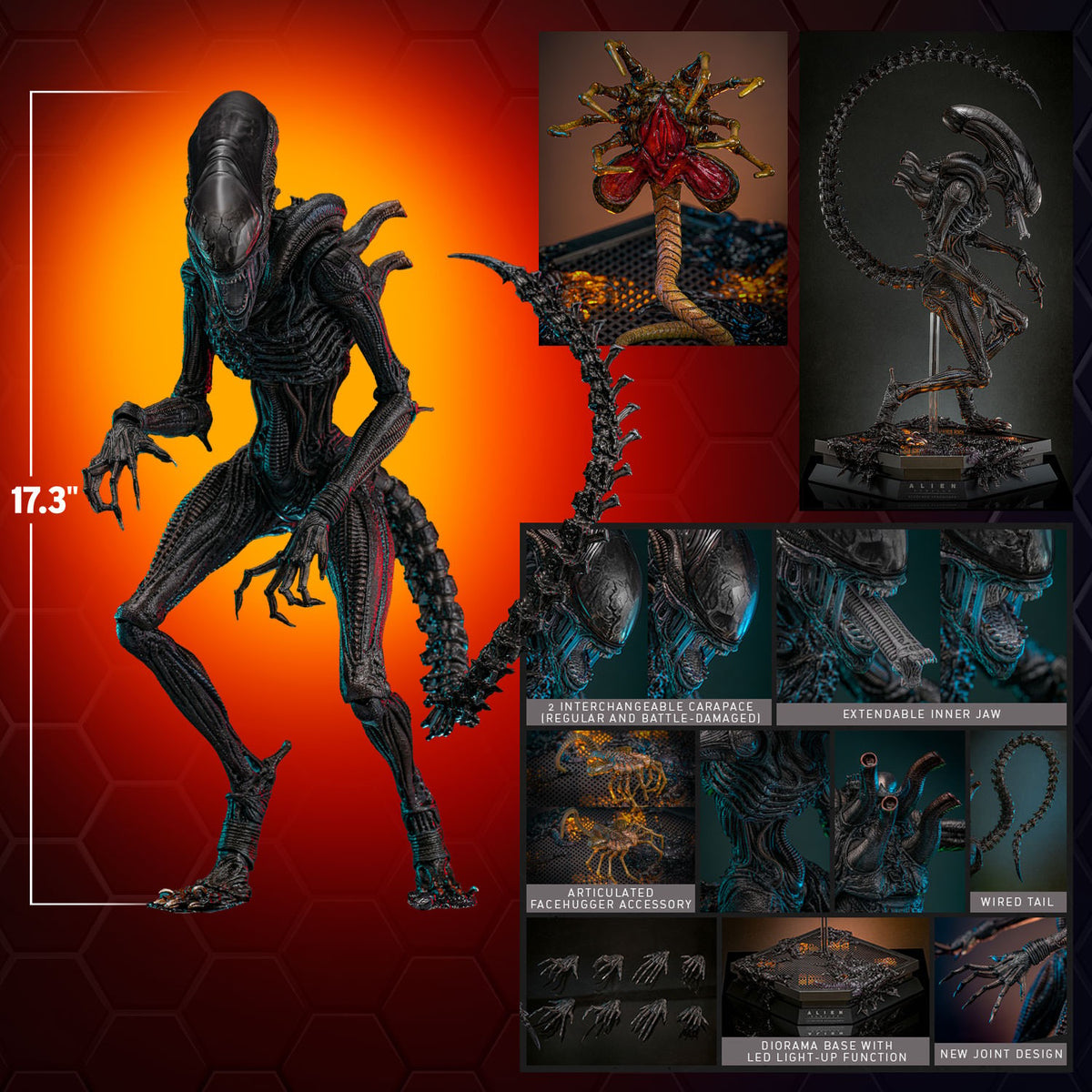 Scorched Xenomorph Alien Sixth Scale Figure