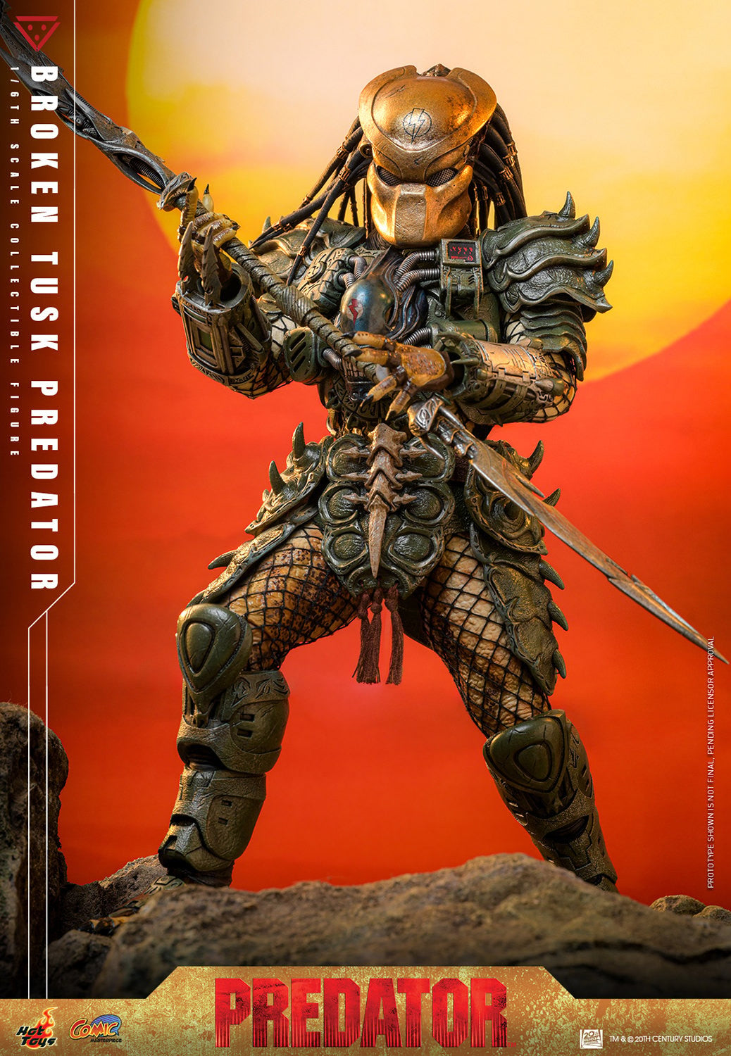 Broken Tusk Predator Alien VS Predator Sixth Scale Figure