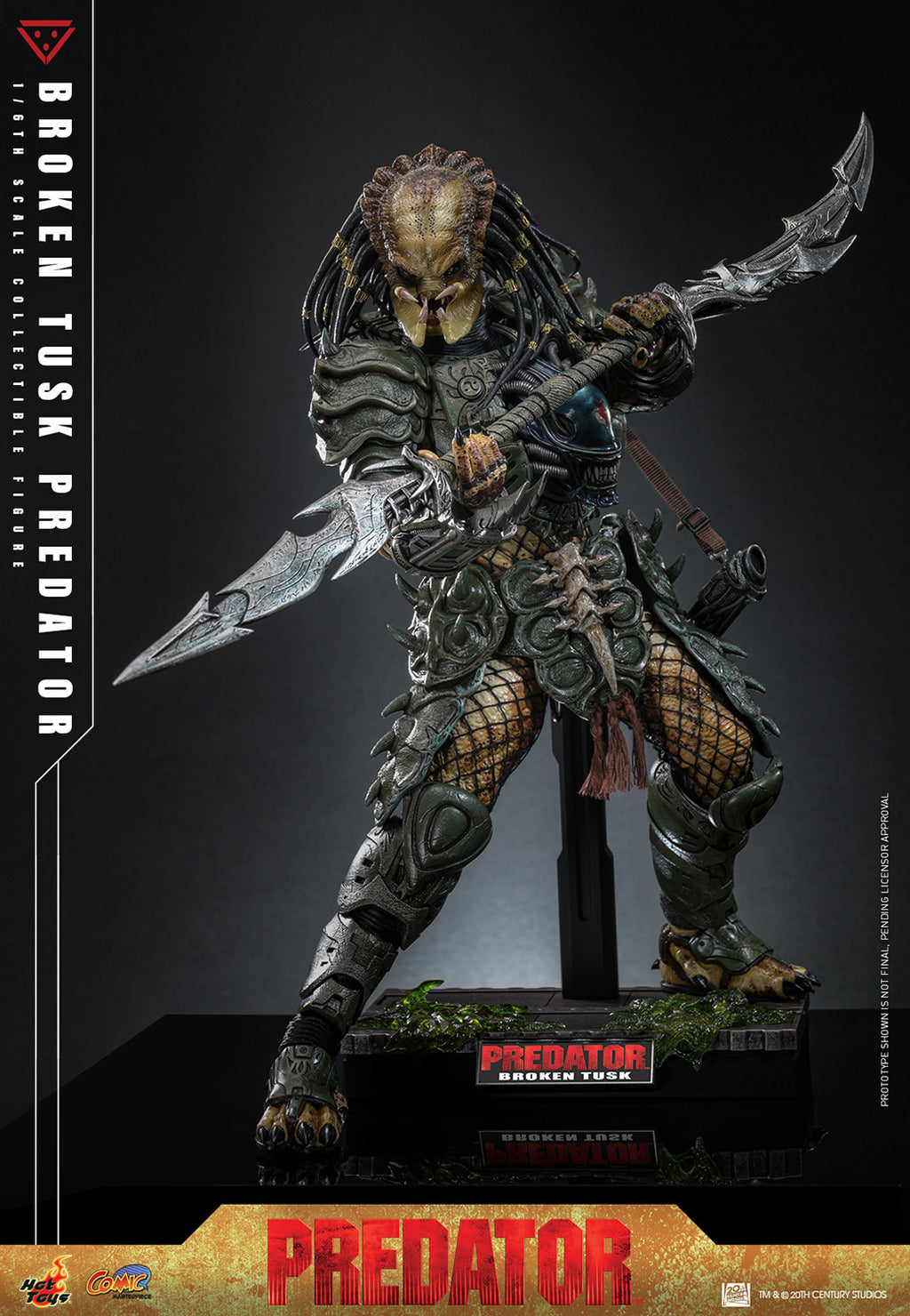 Broken Tusk Predator Alien VS Predator Sixth Scale Figure