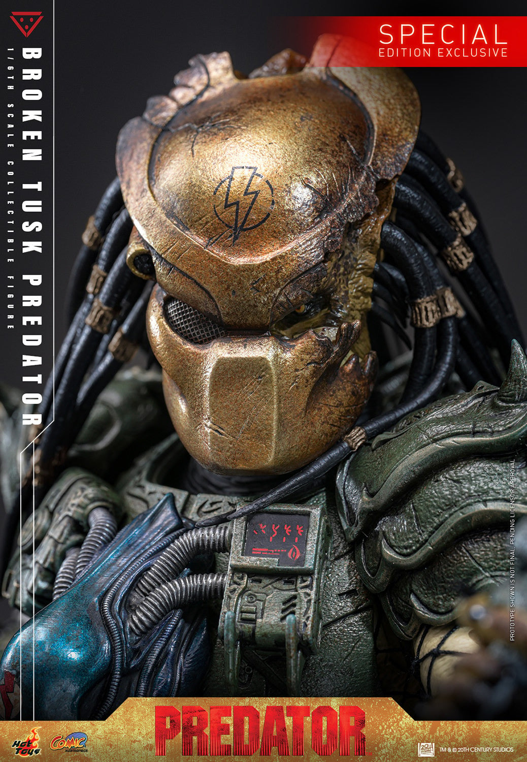 Broken Tusk Predator Alien VS Predator Sixth Scale Figure