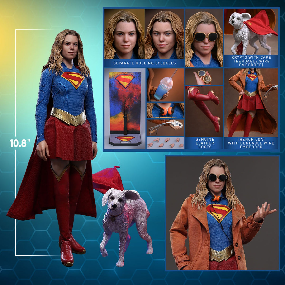 Supergirl & Krypto DC Sixth Scale Figure Set