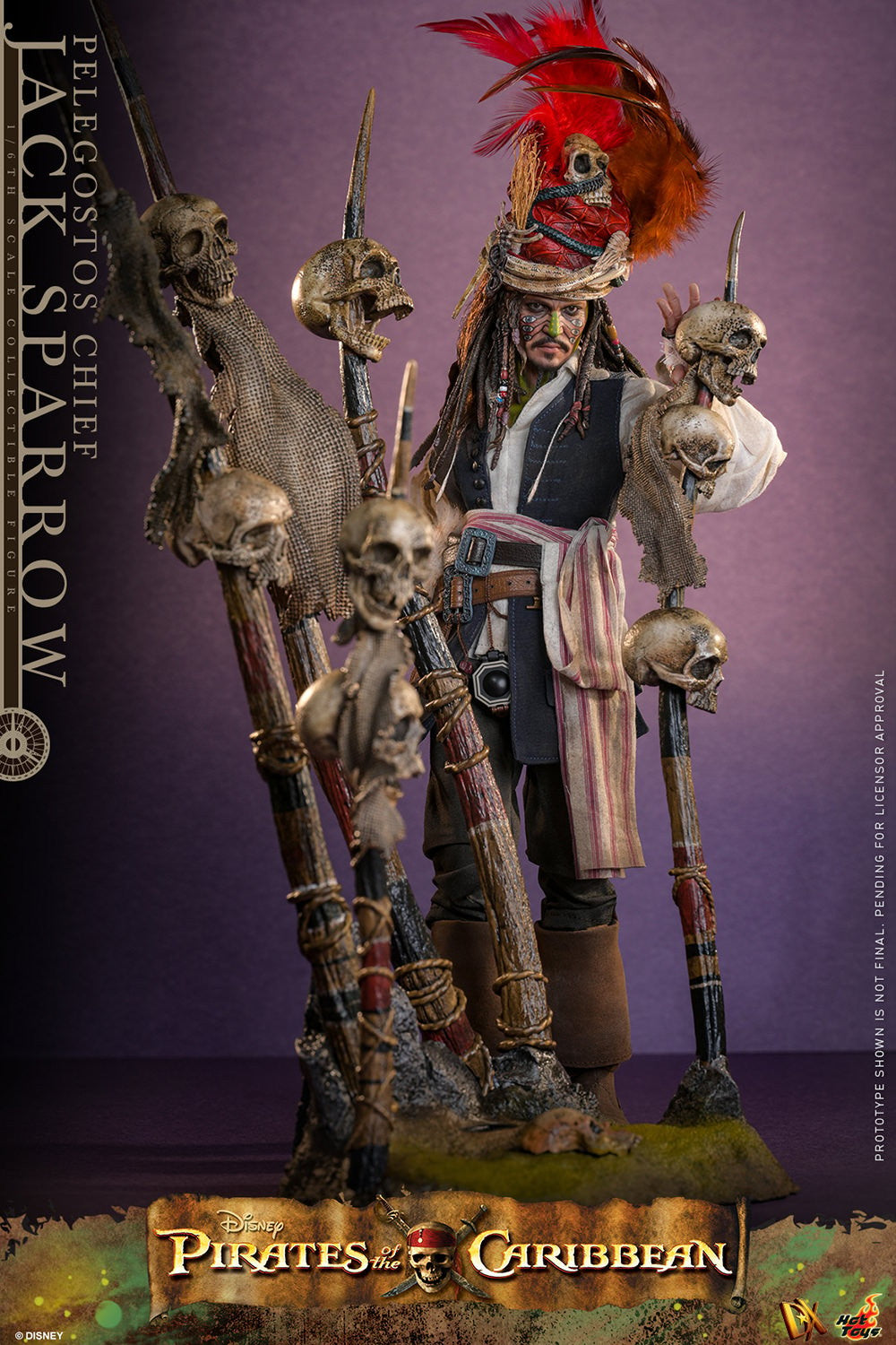 Pelegostos Chief Jack Sparrow Disney Sixth Scale Figure