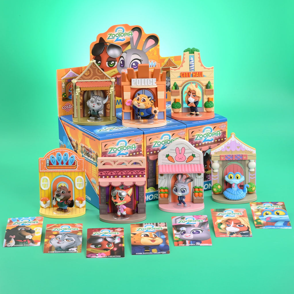 Zootopia 2 Cosbi Diorama Collection Disney Blind Box Set