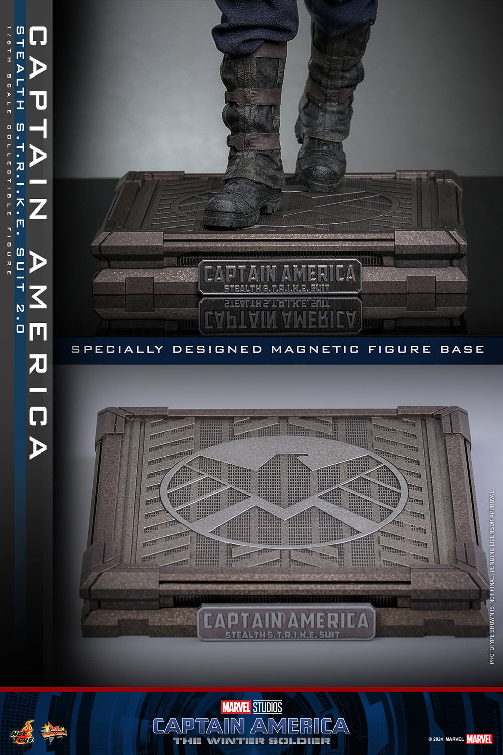 Captain America (Stealth S.T.R.I.K.E. Suit) 2.0 Marvel Sixth Scale Figure