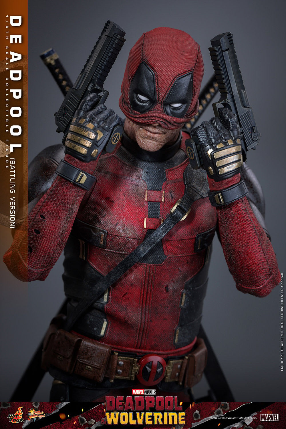 Deadpool (Battling Version) Marvel Sixth Scale Figure