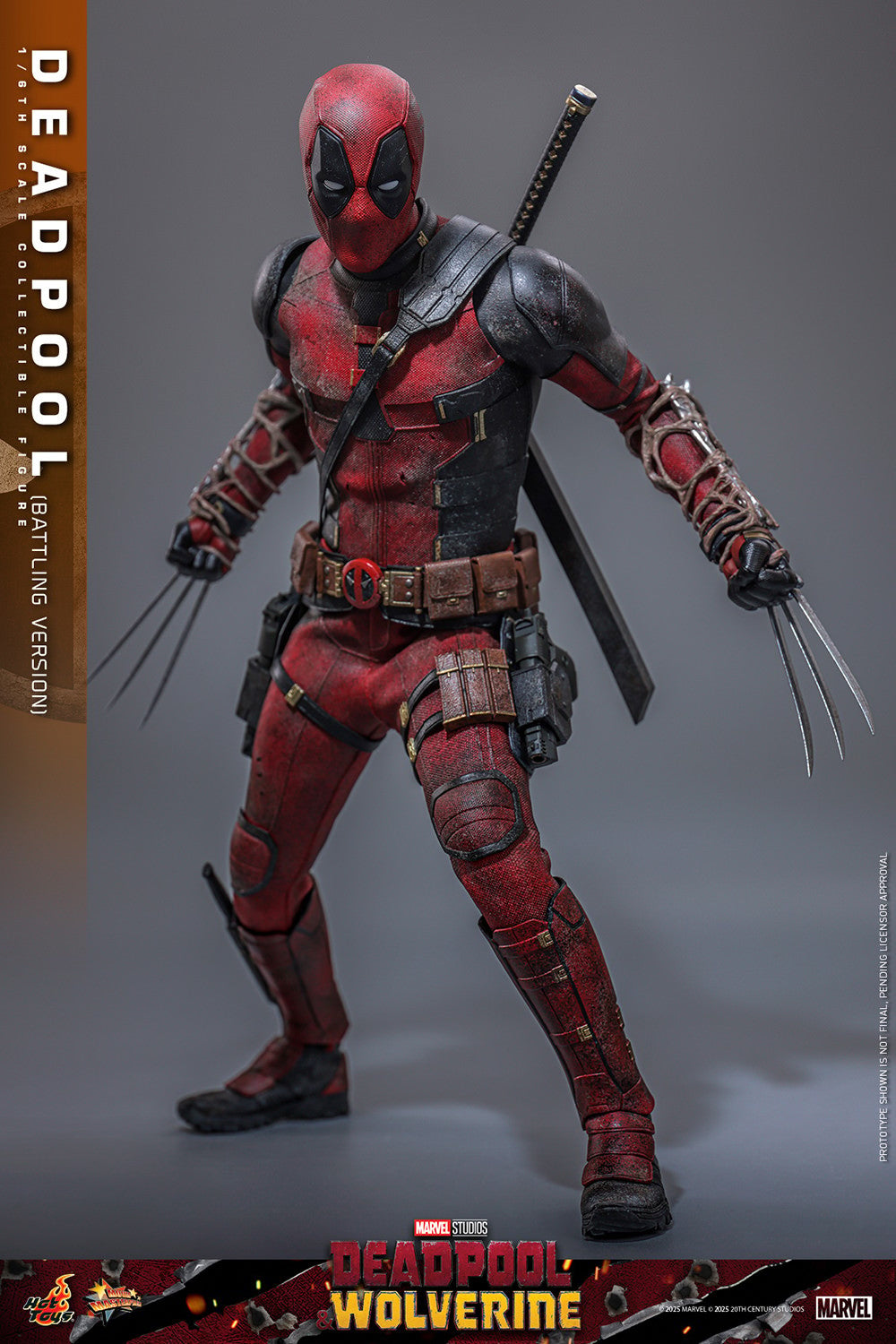 Deadpool (Battling Version) Marvel Sixth Scale Figure