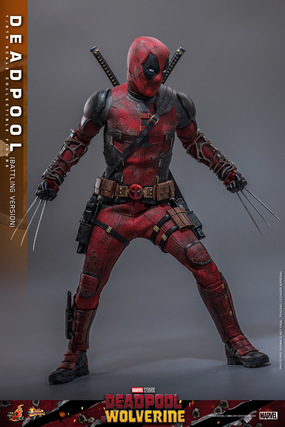 Deadpool (Battling Version) Marvel Sixth Scale Figure