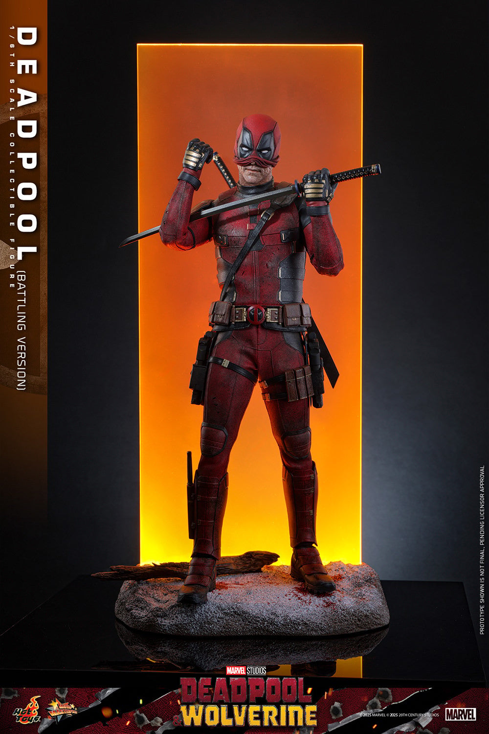 Deadpool (Battling Version) Marvel Sixth Scale Figure