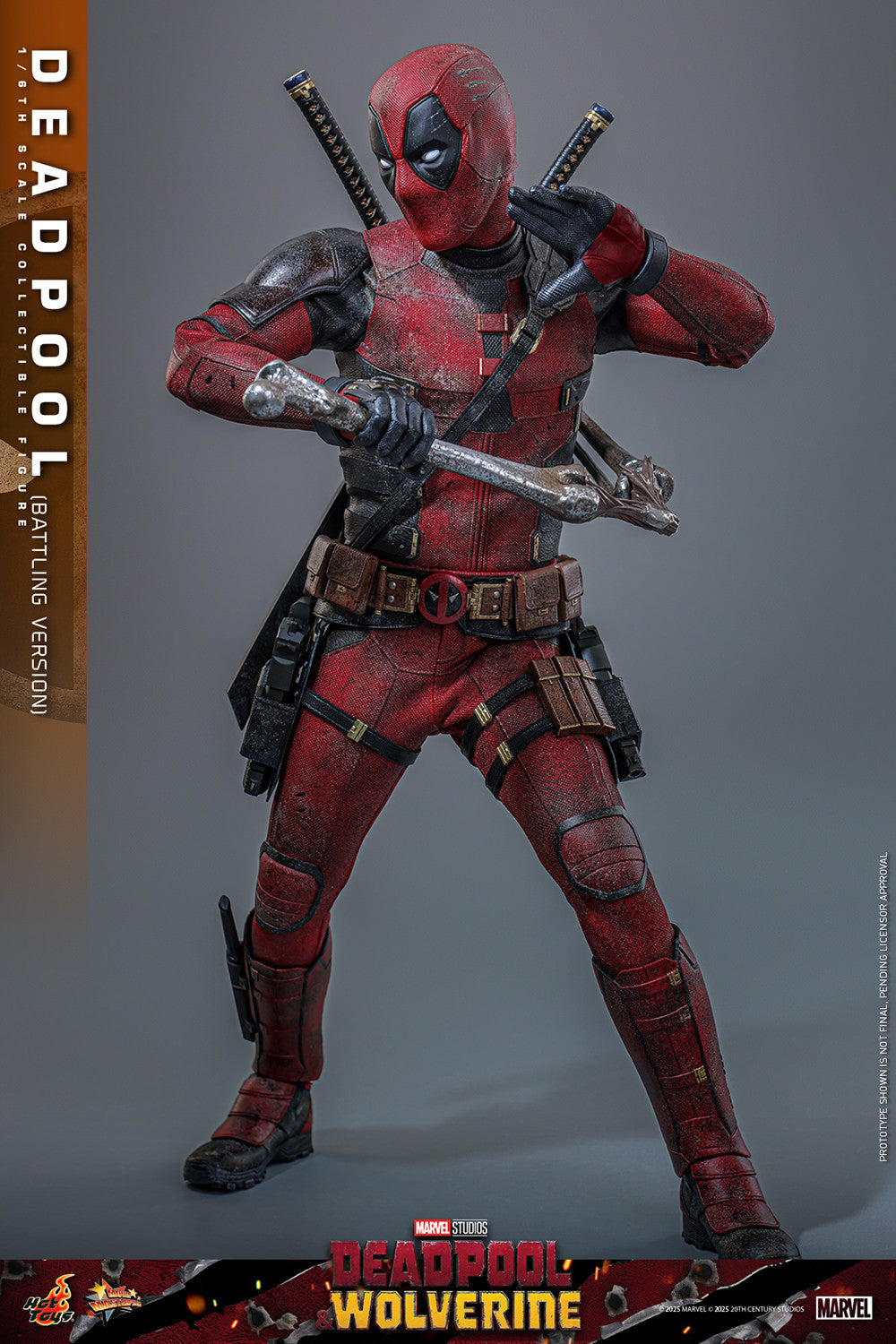 Deadpool (Battling Version) Marvel Sixth Scale Figure