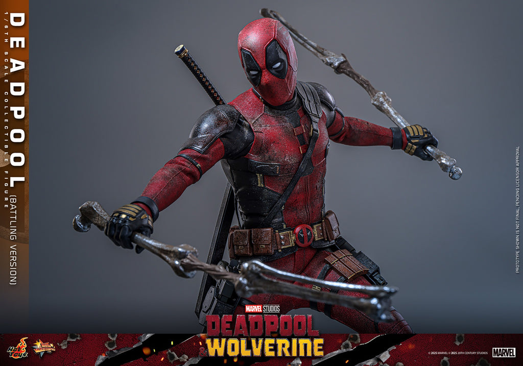 Deadpool (Battling Version) Marvel Sixth Scale Figure