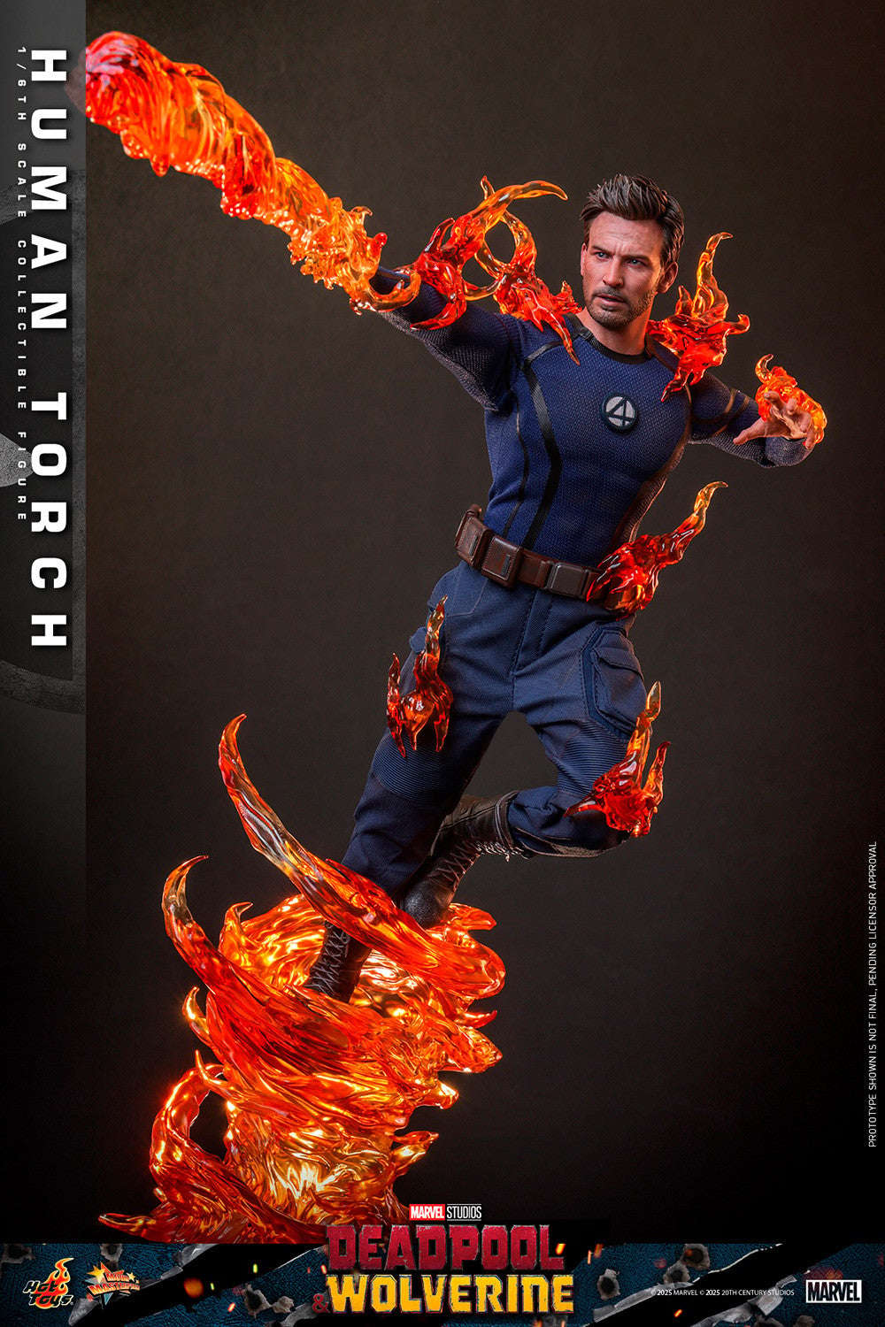 Human Torch Marvel Sixth Scale Figure