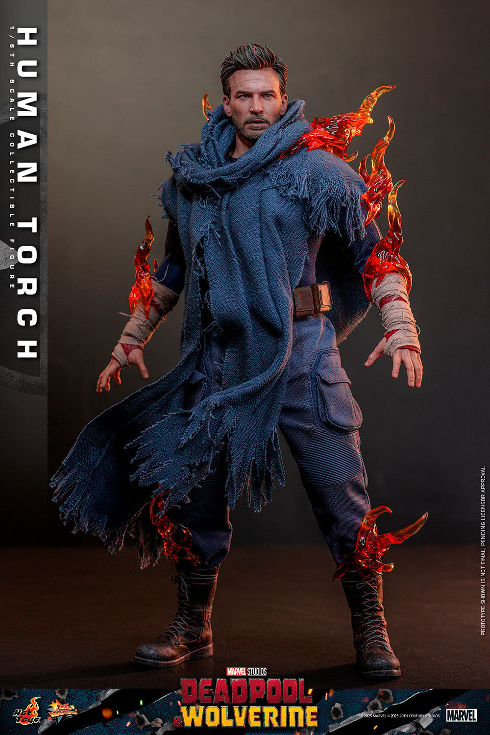 Human Torch Marvel Sixth Scale Figure