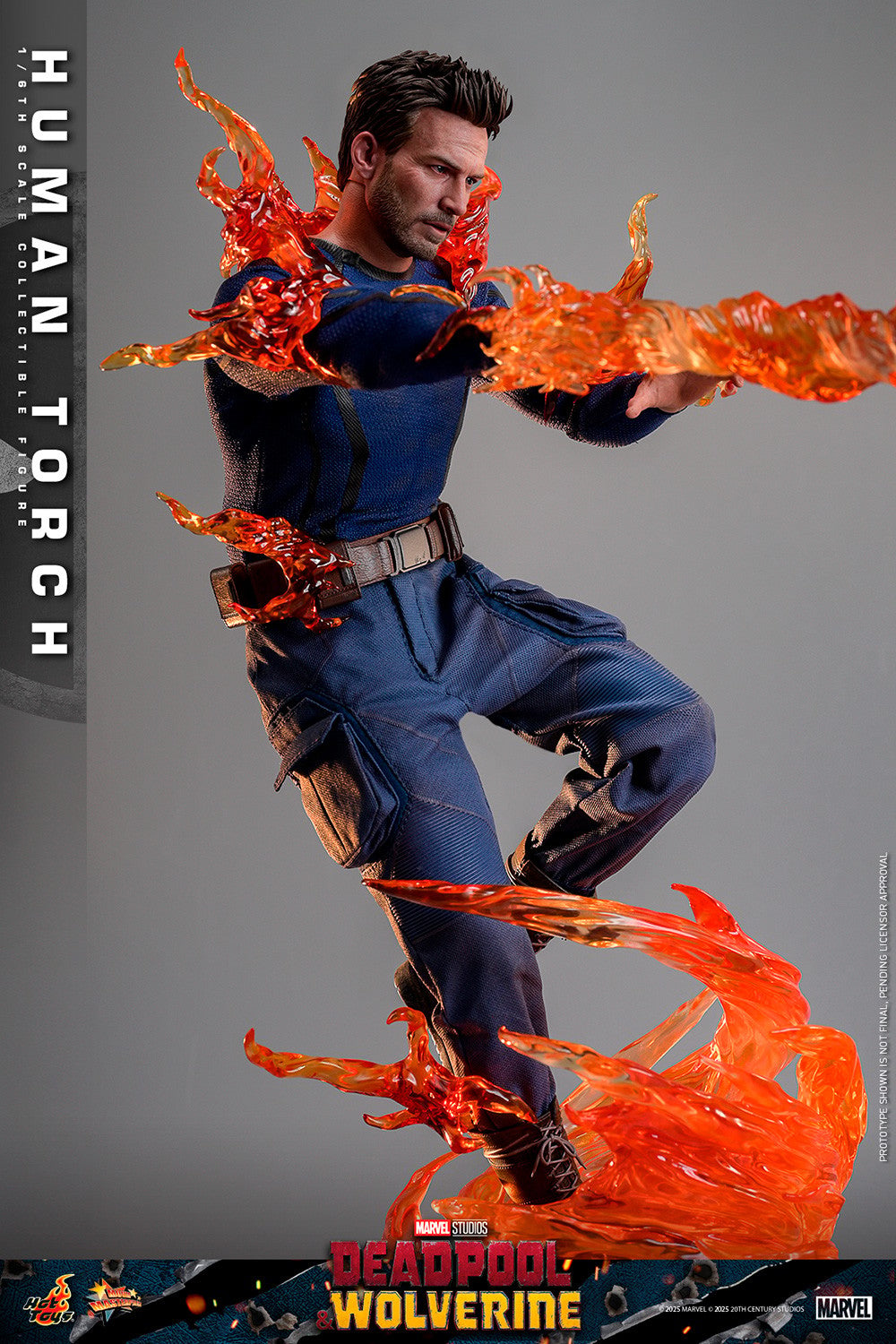 Human Torch Marvel Sixth Scale Figure