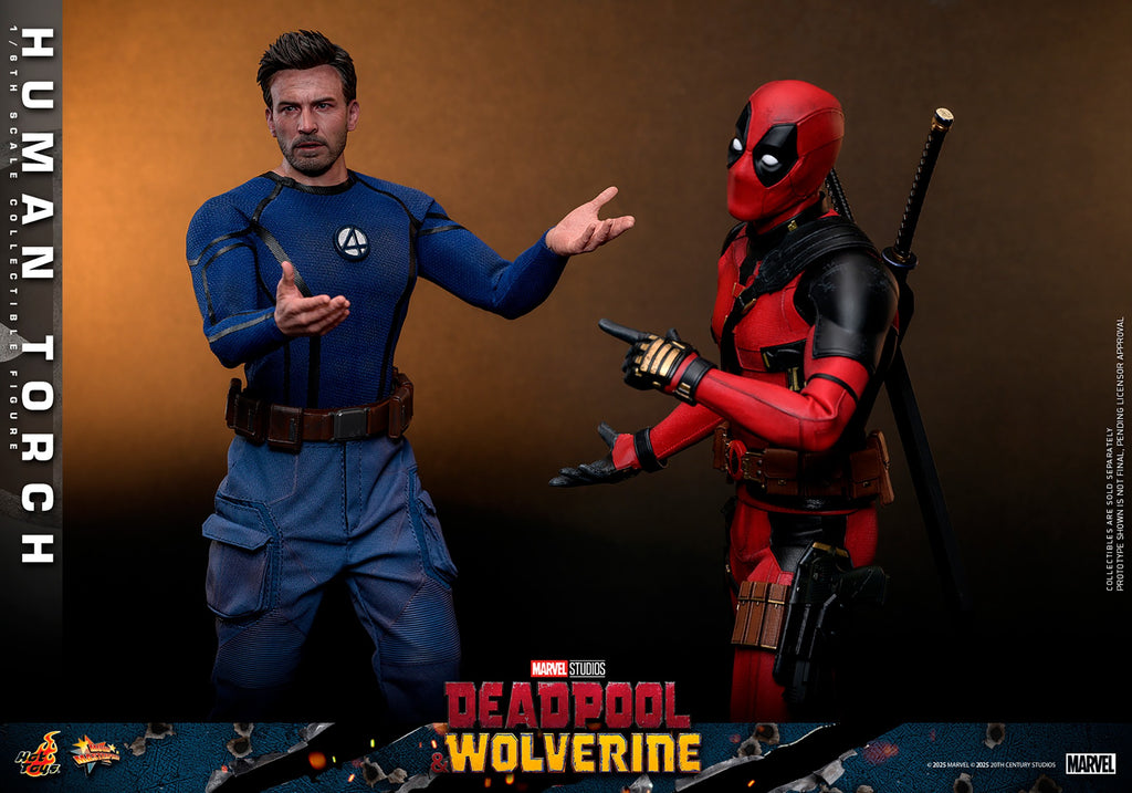 Human Torch Marvel Sixth Scale Figure