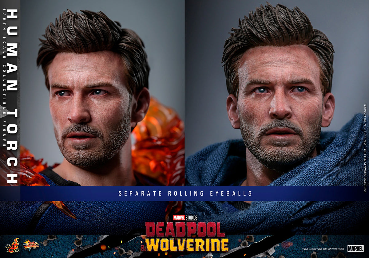 Human Torch Marvel Sixth Scale Figure